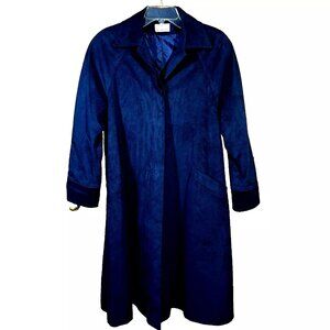 Samuel Robert Royal Navy Ultra-Suede Maxi Swing Coat 70s Peter Hatsi Androu Sz 6